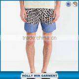 Beach Sides Leisure Hem Boardshort Stitching With Denim Shorts thumbnail-1