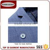 Latest Style Customer Design Mens Grey 2 Button Business Casual Suit Jacket Blazer thumbnail-5