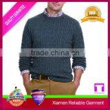 New Style Round Neck Long Sleeve Staple of Winter Cable Sweater thumbnail-2