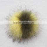 Myfur China Hot Selling High Quality New Dyed Raccoon Fur Balls thumbnail-1