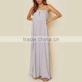 OEM Strapless Maxi Shift Dress With Keyhole One Fits All Plus Size Dresses thumbnail-5