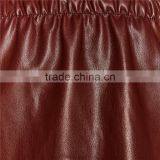 2017 OEM Spring Light-reflecting Faux Leather Elastic Waist Skirt thumbnail-5