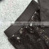 2016 New Spring Design "Jesus&Cupcake" Girls Outfits Black Sequins Pants Kids Clothing Suit With Matching Accessories thumbnail-2