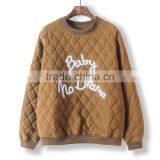 Unisex Autumn/winter Korean Style Diamond-type Lattice Cotton/polyester Pullover Sweatshirts Campus Wear thumbnail-5