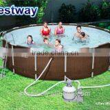 Bestway 3.66 m x 1.0 m Cane Circular Swimming Pool thumbnail-1