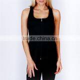 2016 Guangzhou Colorful Fashion Latest Women 100% Polyester Zipper Ladies Long Tops For Leggings thumbnail-3