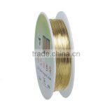 Copper Beading Wire Thread Cord Round Gold Plated 0.25mm Dia. , 2 Rolls thumbnail-1