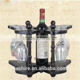European Style Creative Wine Rack, Wooden Frame, Wooden Butterfly Wine Shelf thumbnail-1