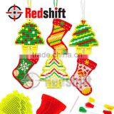 Felt Cross Stitch Christmas Ornament X'mas Craft Seasonal Craft thumbnail-1