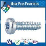 Made in Taiwan Cross Recessed Pan Head Self Tapping Screw DIN 7981 Pozi Drive or Phillips Drive Steel or Stainless Steel thumbnail-4