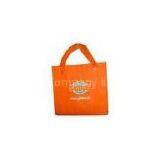 Printed Reusable Non Woven Shopping Bags for Advertisement , Orange thumbnail-1