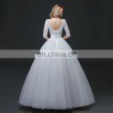 HS1633 2017 Sweetheart Embroidered Luxury Long Sleeve Bridal Gown Chic Wedding Dresses thumbnail-4