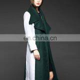 Woolen Clothes Designs for Ladies Long Mix Color Wool Trench Coat thumbnail-2