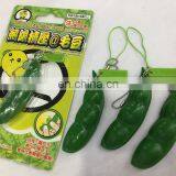 Fidget Toys Squeeze-a-Bean Edamame Keychain Keyring Extrusion Bean Pea Soybean Stress Relieving Chain Phone Pendants Fidget Bean thumbnail-5