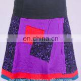 Bohemian Floral Print Patchwork Mini Skirt HHCS 109 G