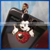 Fashion Mobile Phone Jewelry,Cellphone Dust Plugs,Anti Dust Cap
