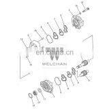 Hydraulic Single Pump 705-40-01000 Pilot Gear Pump WA40-2R Loader Gear Pump Assy thumbnail-1