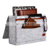 Orange Grey Color Home Felt Caddy Organizer Bedside Storage Bag thumbnail-7