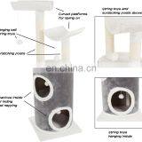 Floor to Ceiling Cat Tree Popular Plush Wooden Cat Scratcher Tree Cheap Cat Tree thumbnail-4