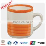 8oz colorful handpainting mug/ceramic cheap mug/handpainted mug/cheap mug price/stoneware handpainted mug