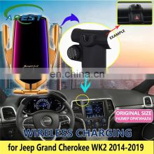 New Car Mobile Phone Holder for Jeep Grand Cherokee WK2 2014 2015 2016 2017 2018 2019 Telephone Support Accessories for iphone