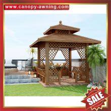 Outdoor Park Garden Aluminum Alu Circular Rounded Shape Roof Gazebo Pavilion Canopy Awning Shelter for Sale thumbnail-5