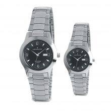 Stainless Steel Fashion Women Ultrathin Watches Man Quartz Watch thumbnail-1