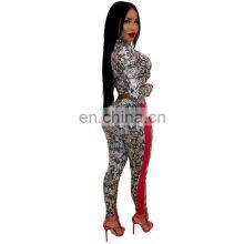 Wholesale Custom Women's Suits Casual and Comfortable Spring and Autumn Long Sleeve Tie Top Leggings Sexy Suit thumbnail-3