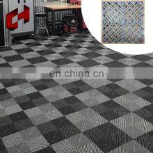 2X2M Cheap Custom Removable Modular Checkered Display Car Washing Access Floor Interlock Floor Mats For Home Room thumbnail-2