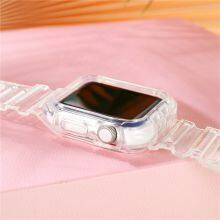 Transparent Tpu Resin Smart Watch Strap for Apple for IWatch Band 44 38 40 mm for Apple Clear Silicone Rubber Smart Watch Strap thumbnail-5