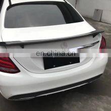 Auto Parts Carbon Fiber Hood Spoiler Rear Wing And Rear Spoiler Kit For Mercedes-Benz C-Class W205 RT Style thumbnail-3