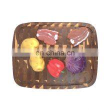 Multifunctional Custom Double-sided Acacia Kitchen Handmade Wood Cutting Board Acacia Edge Grain Reversible Cutting Board thumbnail-1