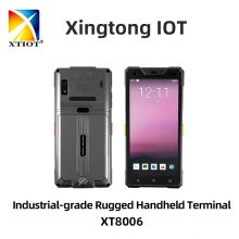 XT8006 Android 9.0 PDA Barcode Scanner 1D 2D QR Code Scanner IP66 Wifi 4G Keyboard NFC PDA Data Terminal