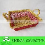 Square Shape Colorful Paper Rope Woven Festival Basket thumbnail-1