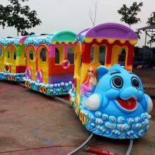 Manufacturer Amusement Park Outdoor Playground Indoor Battery Electric Train Rides With Track for Kids Adults Shopping Mall thumbnail-3