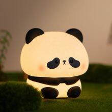 EGOGO Rechargeable LED Touch Panda Night Light Lovely USB Animal Bed Lamp for Kids' Room Mini Silicon Night Light for Home Use thumbnail-6