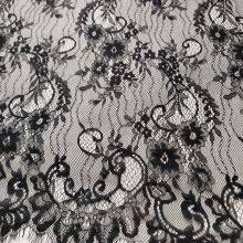 XL693 Elegant Design Spandex Swiss Voile Bridal French Lace Fabric Chantilly Lace thumbnail-2