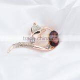 Fashion Sexy Fox Brooch Rhinestone Brooch for Men Popular Jewelry thumbnail-2