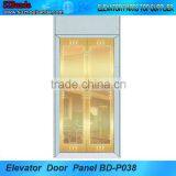 Golden Mirror Etching Stainless Steel Elevator Door Panel,Lift Door Plate,Elevator Door thumbnail-1