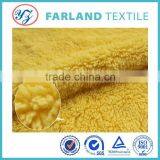 Yellow Color Sherpa Coat Lining Fabric 100%polyester Fabric Ugg Boots Fabric thumbnail-3