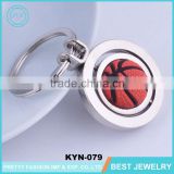 Souvenir 3D Holder Basketball Shape Key Chains/Soft Metal Key Chain