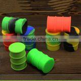 Customized Silicone Non-stick Container 26ml Concentrate Oil Silicone Wax Barrel Drum Silicone Weed Jar