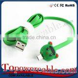 Hi-Speed Led Light Usb 2.0 Micro Usb Cable With Cartoon Adapter thumbnail-3