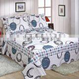 Quilt With Circle Printed Patchwork Quilt Cotton Quilt thumbnail-1