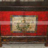 Chinese Antique Two Door Mongolia Cabinet thumbnail-1