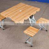 Yes Folded and Outdoor Wooden Folding Picnic Table With Seats Quality Choice thumbnail-1