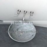Colorful Round Marble Sink Bathroom