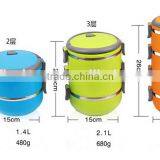 Stainless Steel Thermal Insulated Lunchboxes Circle Shape Lunch Box thumbnail-3