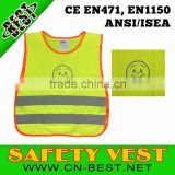 EN1150 safety vest, child safety vest, reflective vest, reflective safety vest for child