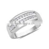 Rhinestone Style 925 Sterling Silver Ring Wedding thumbnail-1